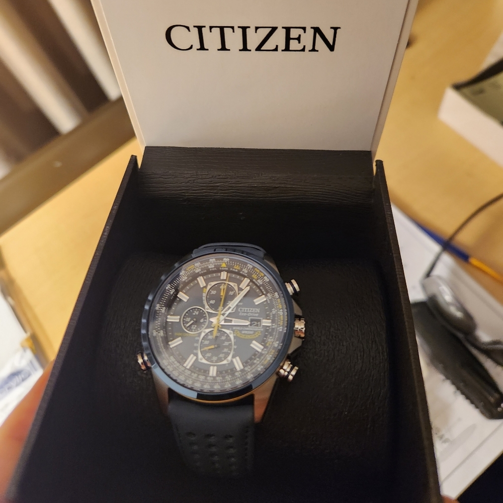 Citizen Men's Watches AT8020-03L Eco-Drive Blue Angels World Chronograph